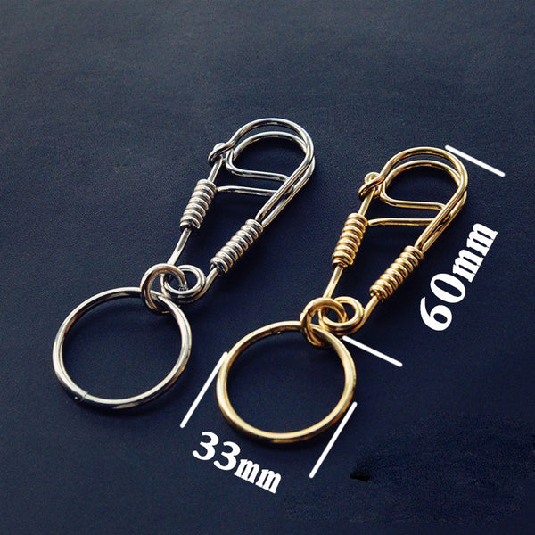 Cool Brass Wire Keyring Moto KeyChain Wire Keyring Moto Key Holders Key Chain Key Rings for Men