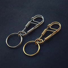 Cool Silver Wire Keyring Moto KeyChain Wire Keyring Moto Key Holders Key Chain Key Rings for Men