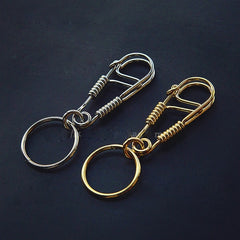 Cool Brass Wire Keyring Moto KeyChain Wire Keyring Moto Key Holders Key Chain Key Rings for Men