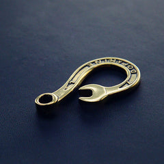 Cool Brass Wrench Keyring Moto KeyChains Wrench Hook Keyring Moto Key Holders Key Chain Key Rings for Men