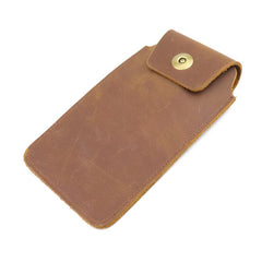 Cool Leather Men's Slim Cell Phone Holster Phone Holster Belt Bag Belt Pouch For Men