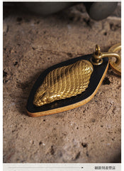 Cool Cobra Brass Keyring Moto KeyChain Snake Keyring Moto Key Holders Key Chain Key Ring for Men