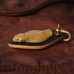 Cool Cobra Brass Keyring Moto KeyChain Snake Keyring Moto Key Holders Key Chain Key Ring for Men