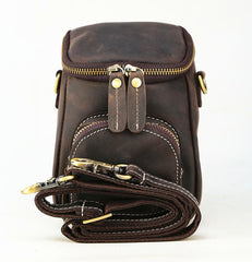 Leather Belt Pouch Men's Belt Bag Mini Shoulder Bag Waist Bag Mini Messenger Bag For Men