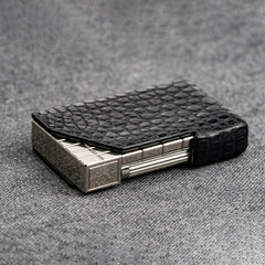 Cool Mens S.T.Dupont Lighter Case Crocodile Leather Coffee Lighter Holders For Men