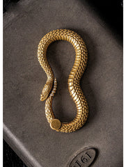 Cool Rattlesnake Brass Keyring Moto KeyChain Snake Keyring Moto Key Holders Key Chain Key Ring for Men