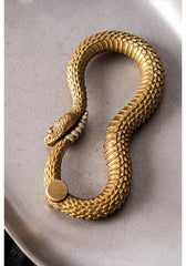 Cool Rattlesnake Brass Keyring Moto KeyChain Snake Keyring Moto Key Holders Key Chain Key Ring for Men