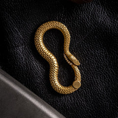 Cool Rattlesnake Brass Keyring Moto KeyChain Snake Keyring Moto Key Holders Key Chain Key Ring for Men