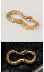 Cool Rattlesnake Brass Keyring Moto KeyChain Snake Keyring Moto Key Holders Key Chain Key Ring for Men