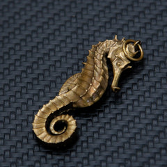 Cool Seahorse Brass Keyring Moto KeyChain Seahorse Keyring Moto Key Holders Key Chain Key Ring for Men