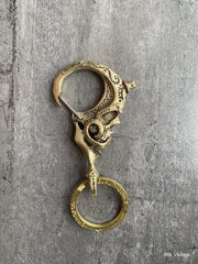 Cool Skull Brass Keyring Moto KeyChain Skull Keyring Moto Key Holders Key Chain Key Ring for Men