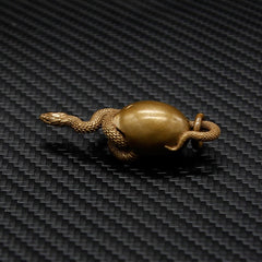 Cool Snake Brass Keyring Moto KeyChains Snake Egg Keyring Moto Key Holders Key Chain Key Ring for Men
