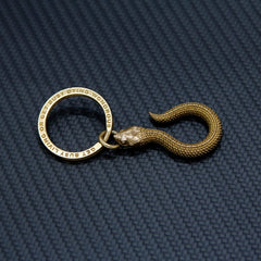 Cool Snake Brass Keyring Moto KeyChains Snake Keyring Moto Key Holders Key Chain Key Ring for Men