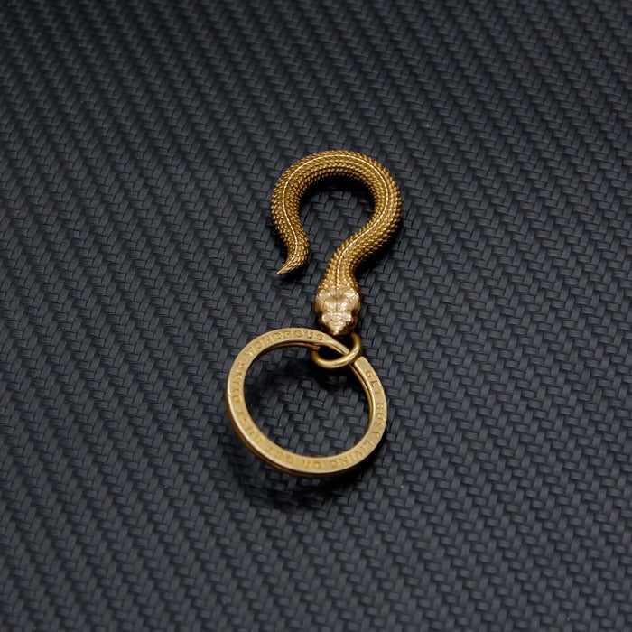 Cool Snake Brass Keyring Moto KeyChains Snake Keyring Moto Key Holders Key Chain Key Ring for Men