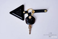 Cool T100 Triumph Motorcycle Key Cover Holder Handmade Key Case Keychain Keyring For T100 Triumph