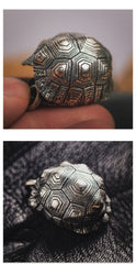 Cool Turtle Shell Brass Keyring Moto KeyChain Turtle Keyring Moto Key Holders Key Chain Key Ring for Men