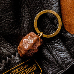 Cool Turtle Shell Brass Keyring Moto KeyChains Turtle Keyring Moto Key Holders Key Chain Key Ring for Men