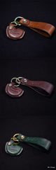 Cool Vespa Motorcycle Key Cover Holders Brown Vespa Handmade Key Case Keychain Keyring For T100 Triumph