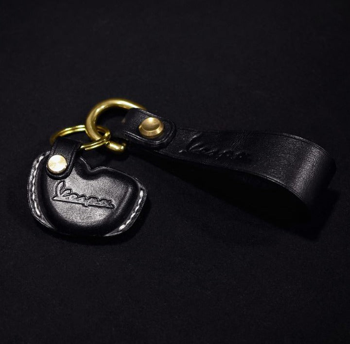 Cool Vespa Motorcycle Key Cover Holder Black Vespa Handmade Key Case Keychain Keyring For T100 Triumph