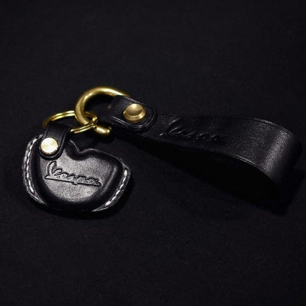 Cool Vespa Motorcycle Key Cover Holders Black Vespa Handmade Key Case Keychain Keyring For T100 Triumph