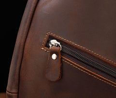 Cool Vintage Brown Leather Chest Bag Sling Bag Sling Crossbody Bag For Men