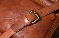 Cool Brown Coffee Leather Mens Briefcase 14inch Laptop Bag Work Handbag Business Bag for Men