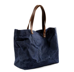 Cool Canvas Leather Mens Casual Waterproof Tote Bag Shoulder Bag Tote Purse For Men