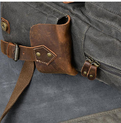 Waxed Canvas Leather Mens 15