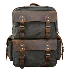 Waxed Canvas Leather Mens 15