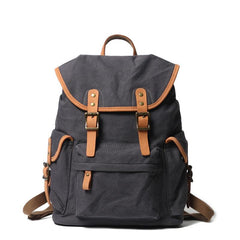 Cute Canvas Womens Mens Classic 14‘’ Green Computer Backpack White Women's School Backpack Travel Backpack for Men