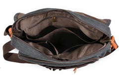 Cool Casual Canvas Mens 15.6'' Side Bag Shoulder Bag Large Messenger Bag For Men