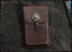 Cool Handmade Coffee Leather Mens Holster 6