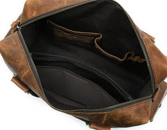 Cool Leather Men Large Overnight Bag Travel Bags Weekender Bags For Men