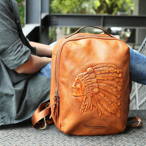 Cool Leather Mens Backpacks Travel Backpacks School Backpacks for men