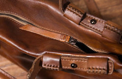 Cool Leather Mens Briefcase 14inch Laptop Bag Work Handbag Shoulder Bag Business Bag for Men