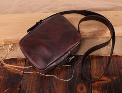 Cool Leather Mens Camera Bag Small Shoulder Bag Crossbody Bags For Men