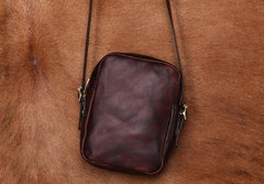 Cool Leather Mens Camera Bag Small Shoulder Bag Crossbody Bags For Men