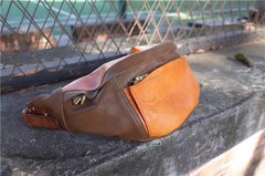 Cool Leather Mens FANNY PACK MENS WAIST BAG HIP PACK BELT BAG FOR MEN
