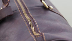 Cool Leather Mens Overnight Bag Weekender Bag Vintage Travel Bags Duffle Bag for Men