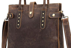 Cool Men Vintage Leather Handbag Tote Shoulder bag Briefcase Messenger Bag For Men