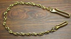 Cool Men's Handmade Brass S Hook Tail Pants Chain Biker Wallet Chain For Men