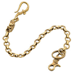Cool Men's Handmade Chinese Dragon Brass Key Chain Pants Chains Biker Wallet Chain For Men