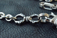 Cool Men's Stainless Steel Silver Pants Chain Biker Wallet Chain Key Chain Belt Chain For Men