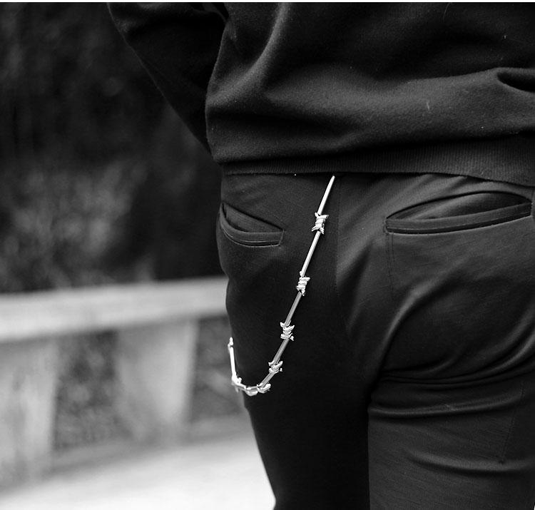 Cool Men's Rock Puck Long Stainless Steel Pants Chain Biker Wallet Cha –  iChainWallets