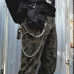 Cool Men's Women's Silver Bike Chain Long Biker Wallet Chain Pants Chain For Men