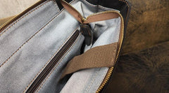 Cool Mens Leather 15inch Laptop Backpack Travel Backpack Leather School Backpacks for Men