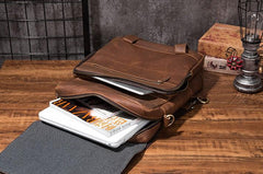 Cool Mens Leather Backpack School Backpack Leather Laptop Backpack for Men