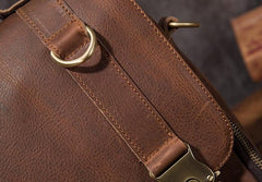 Cool Mens Leather Backpack School Backpack Leather Laptop Backpack for Men