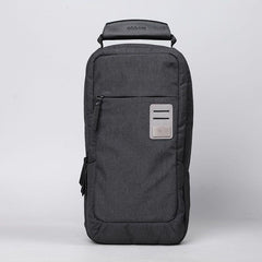 Cool Oxford Fabric Men's Black Chest Bag One Shoulder Backpack Sling Bag For Men