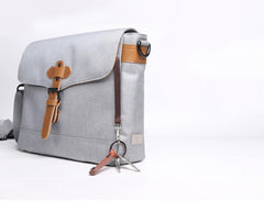 Cool Oxford Cloth Gray Men's Shoulder Bag Messenger Bag Side Bag For Men